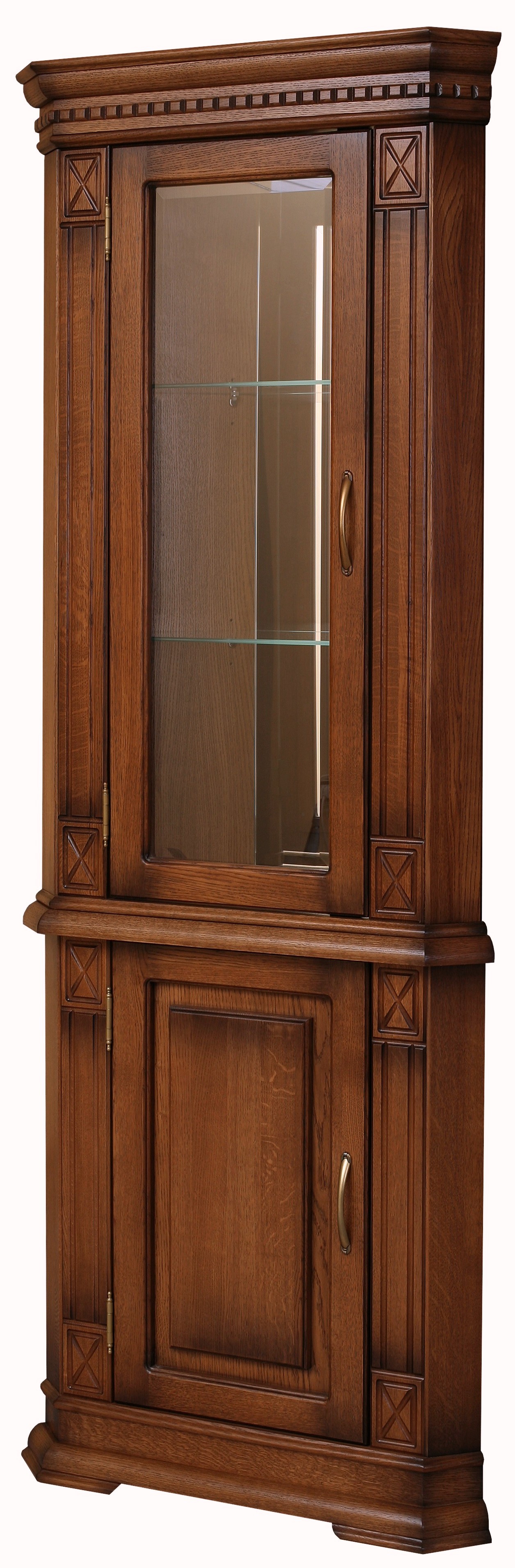 Шкаф комбинированный "Верди-Люкс 1/1уз"  (мореный дуб)