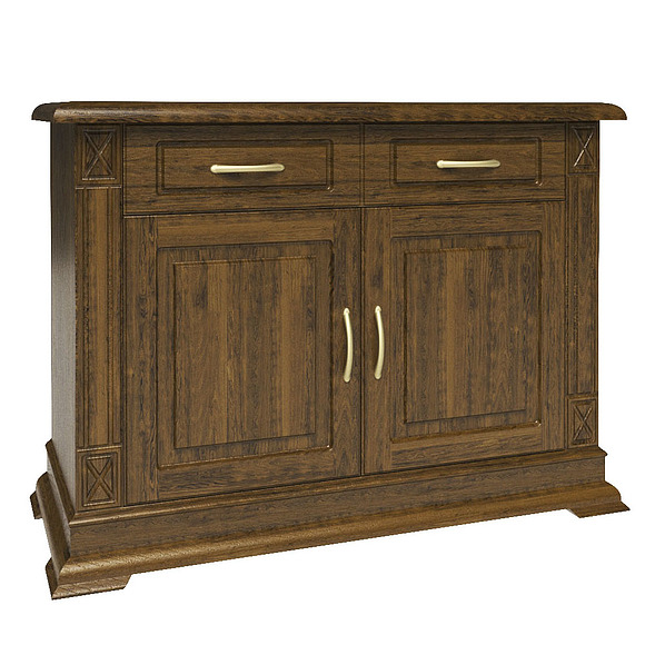 Тумба "Верди-Люкс 2" дуб черешня (мореный дуб)