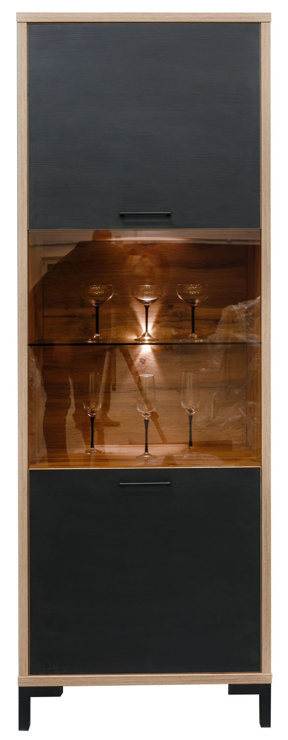 Шкаф с витриной «Блэквуд» П556.04