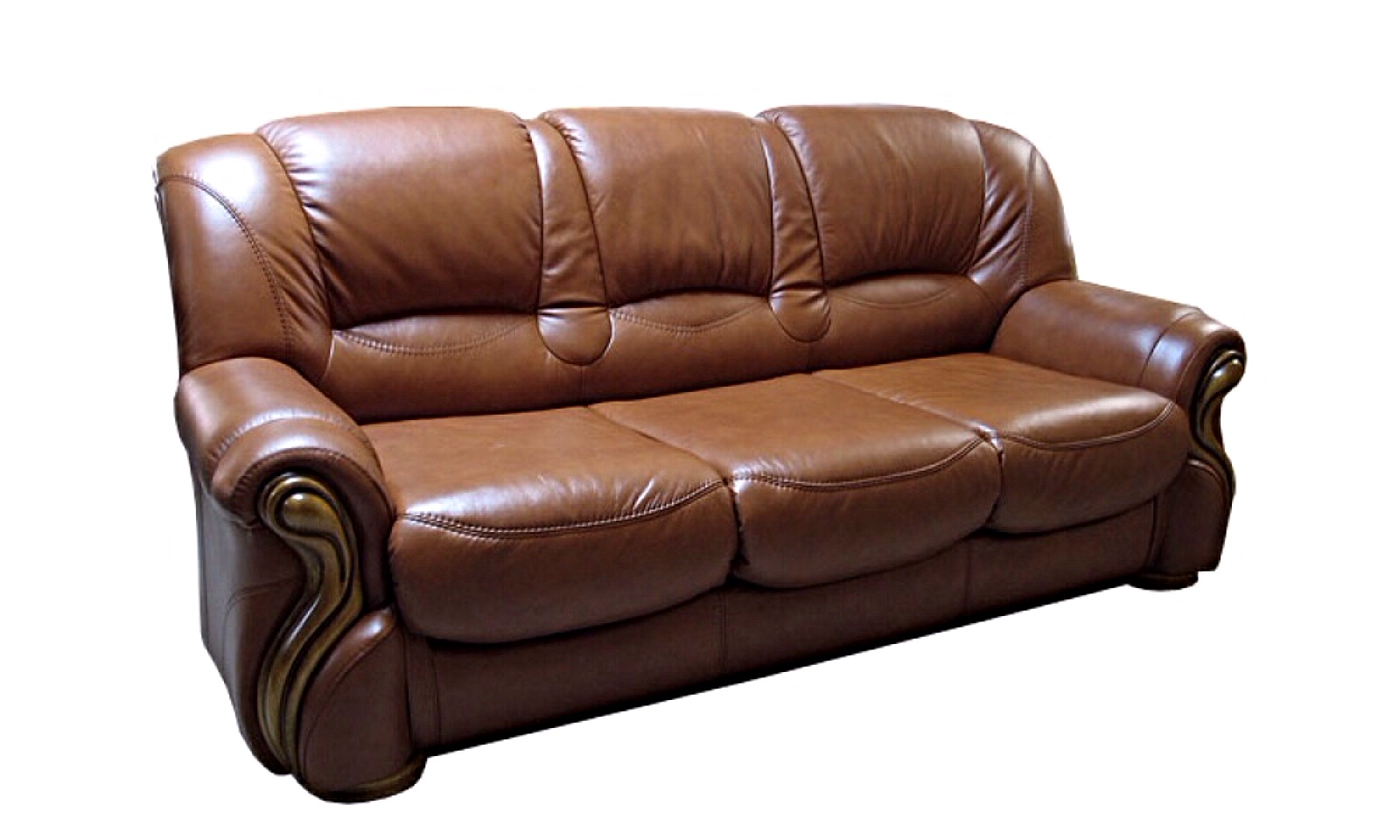 Трехместный  диван-кровать Бостон (натуральная кожа)