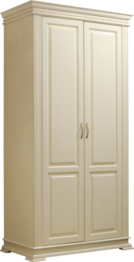 Шкаф двухдверный "Верди-Люкс"слоновая кость.В НАЛИЧИИ.