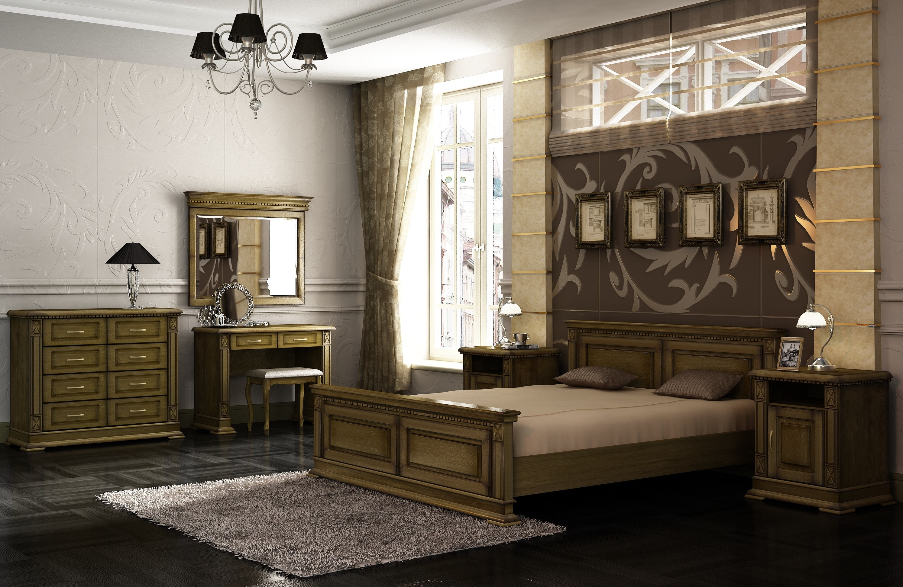 Спальня "Верди-Люкс" 5 дуб