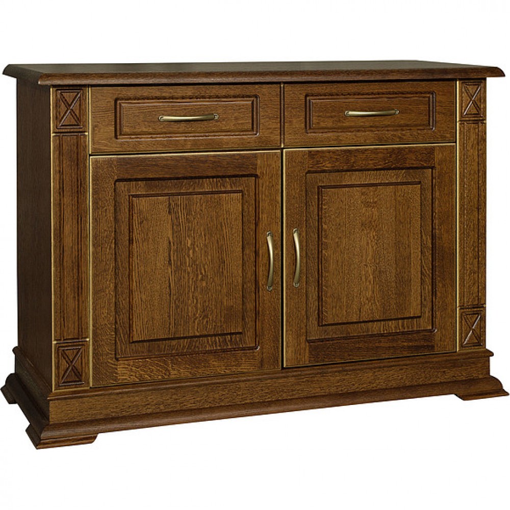 Тумба "Верди-Люкс 2" дуб черешня с золочением