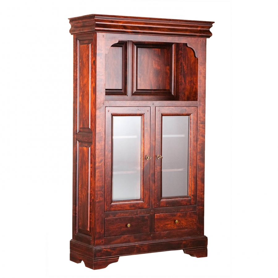 Шкаф с витриной "Луи Филипп" МО 28.03