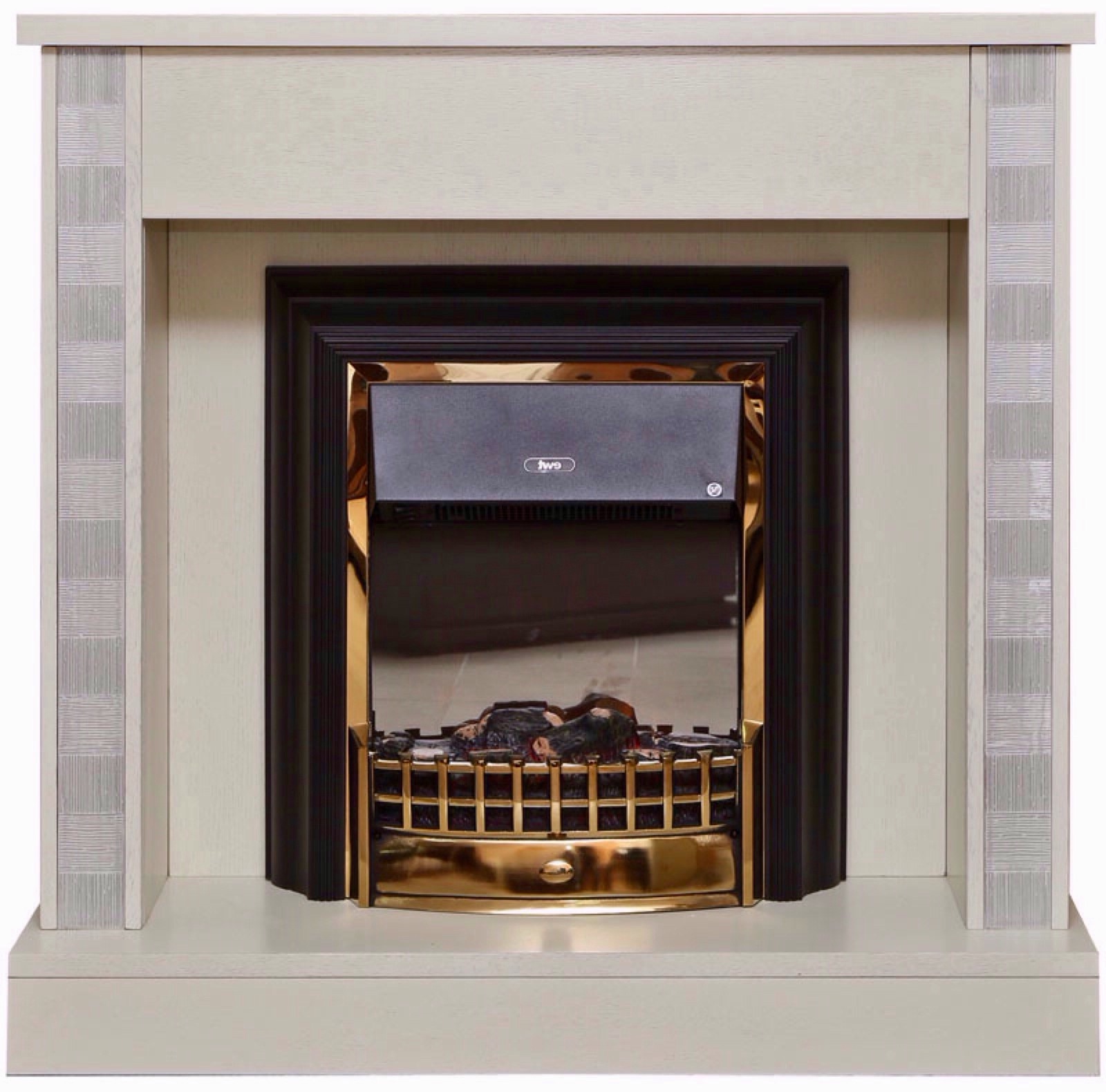 Портал для камина «Тунис» П6.343.0.05 (П343.05Ш) слоновая кость с серебром