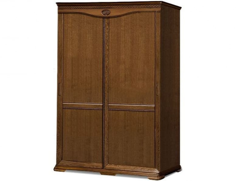 Шкаф-купе для одежды "Лика" ММ-137-01/02РБ медовый дуб с золотой патиной