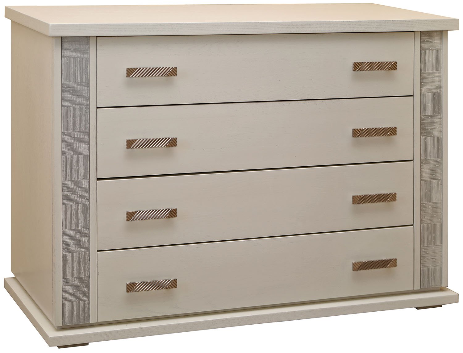 Комод «Тунис» П6.343.1.02 (П344.02) слоновая кость с серебром