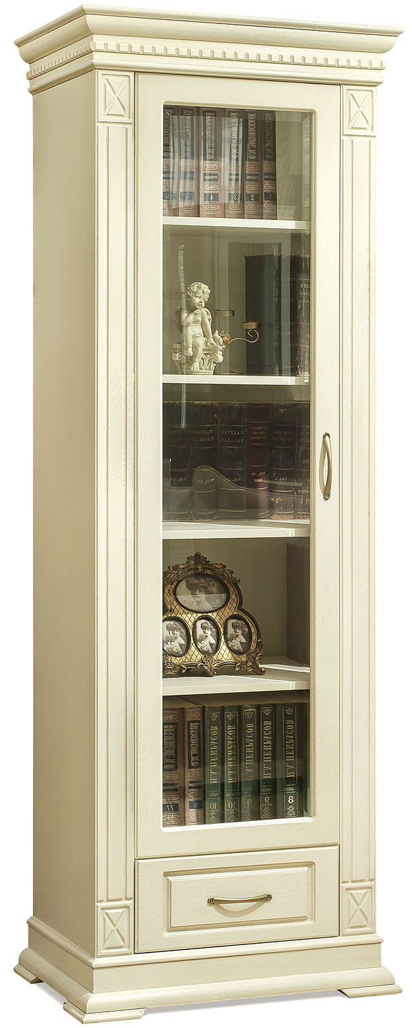 Шкаф "Верди-Люкс 1/1" (слоновая кость)