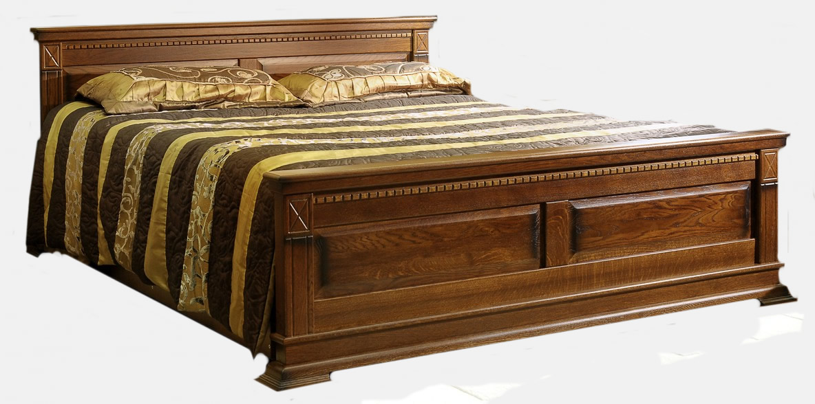 Кровать двуспальная "Верди-Люкс 160x200" мореный дуб.В НАЛИЧИИ.