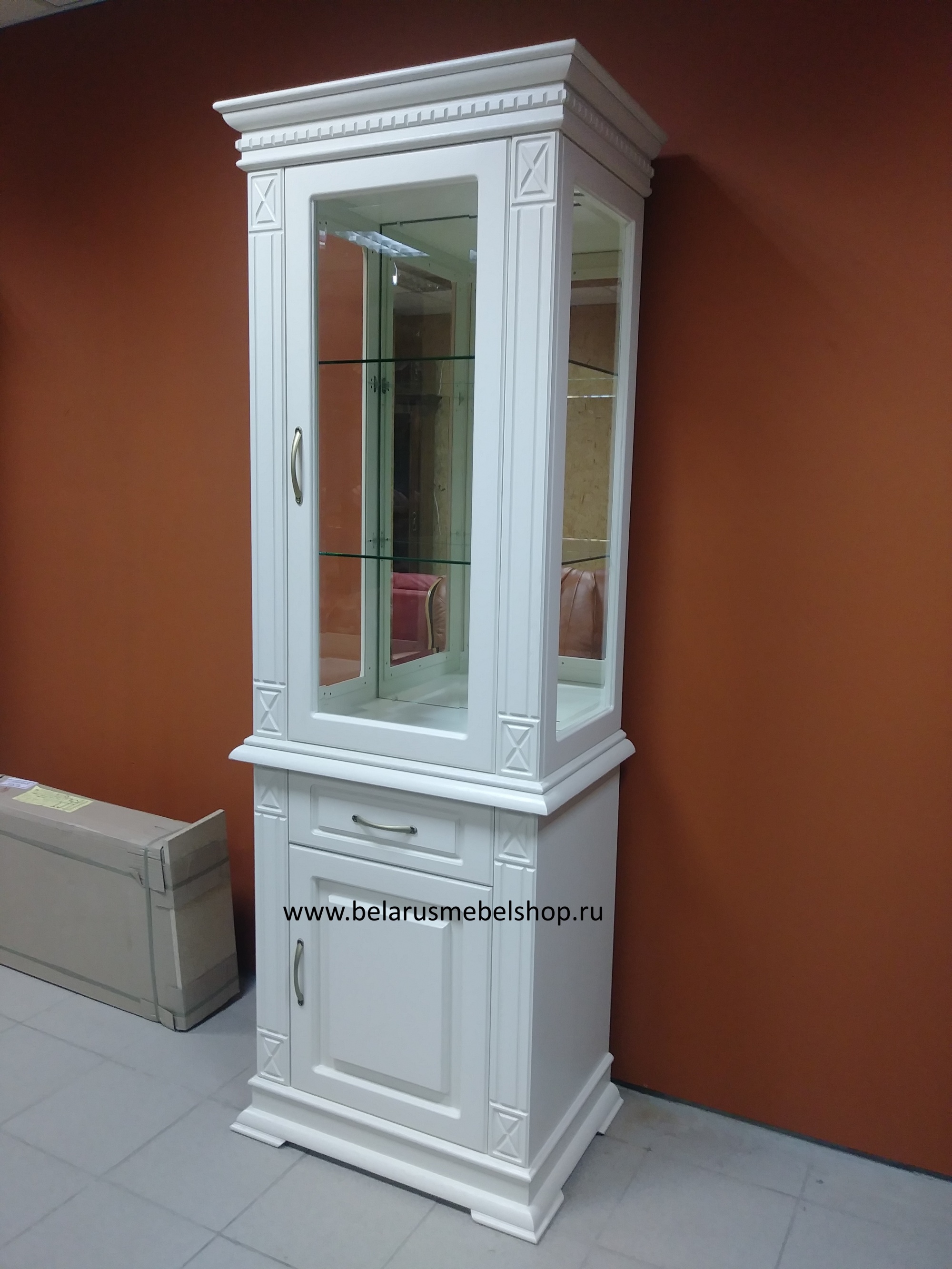 Шкаф комбинированный "Верди-Люкс 1з" (слоновая кость)