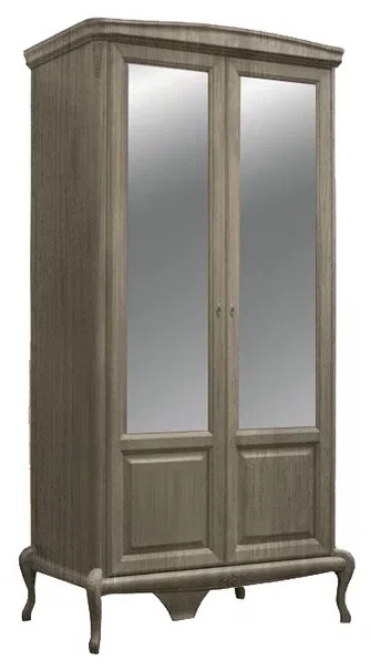 Шкаф 2-дверный для одежды "Монако" ММ-371-01/02