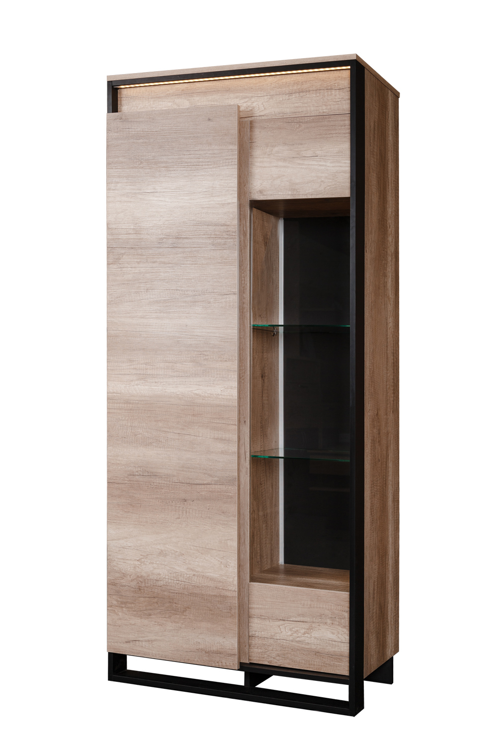 Шкаф с витриной «Каньон» П561.20-1