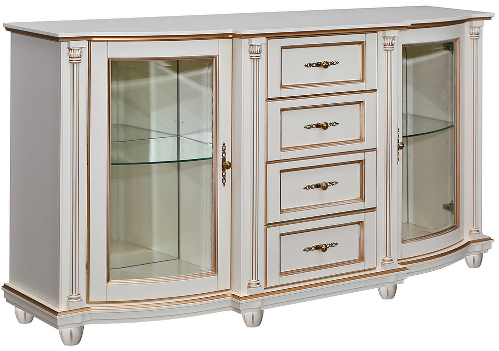 Тумба 3д «Валенсия Классик» П3.0589.0.06 (П244.32) античная темпера с золотом