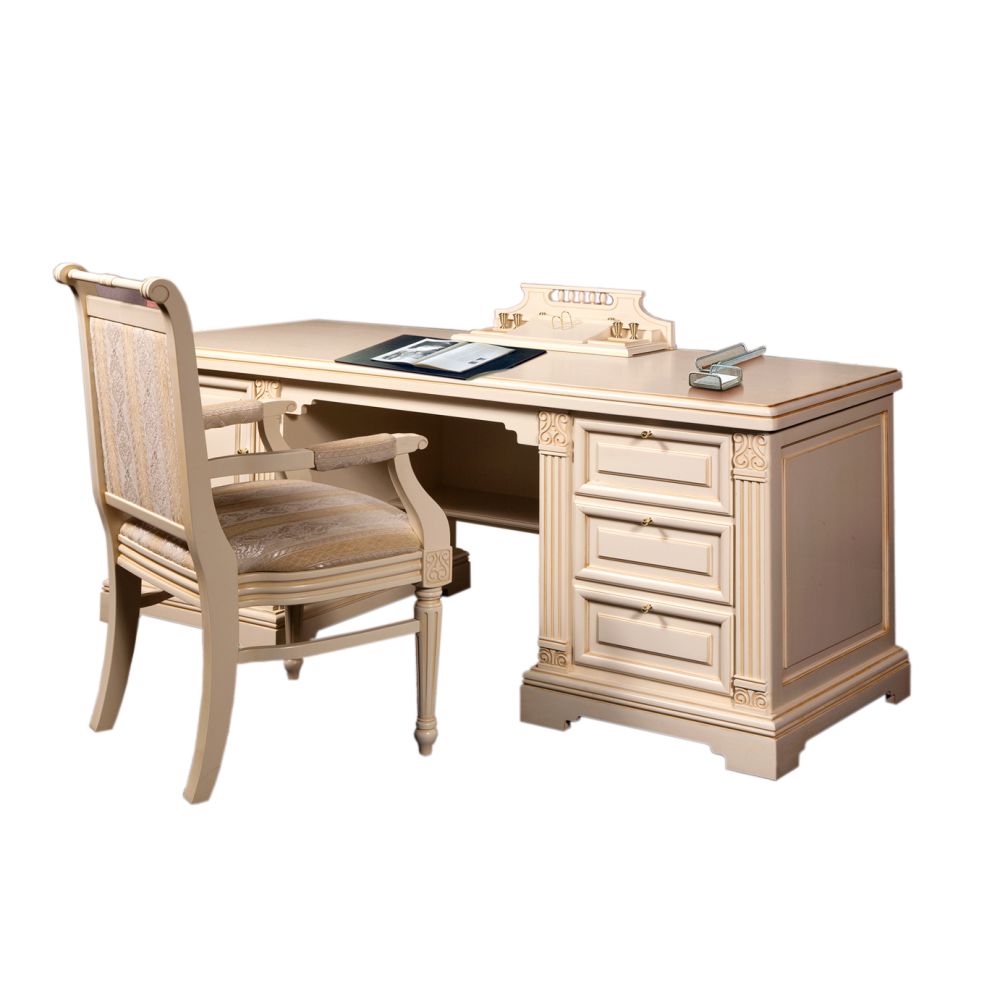 Стол письменный "Престиж" ГМ-5971 крем с патиной