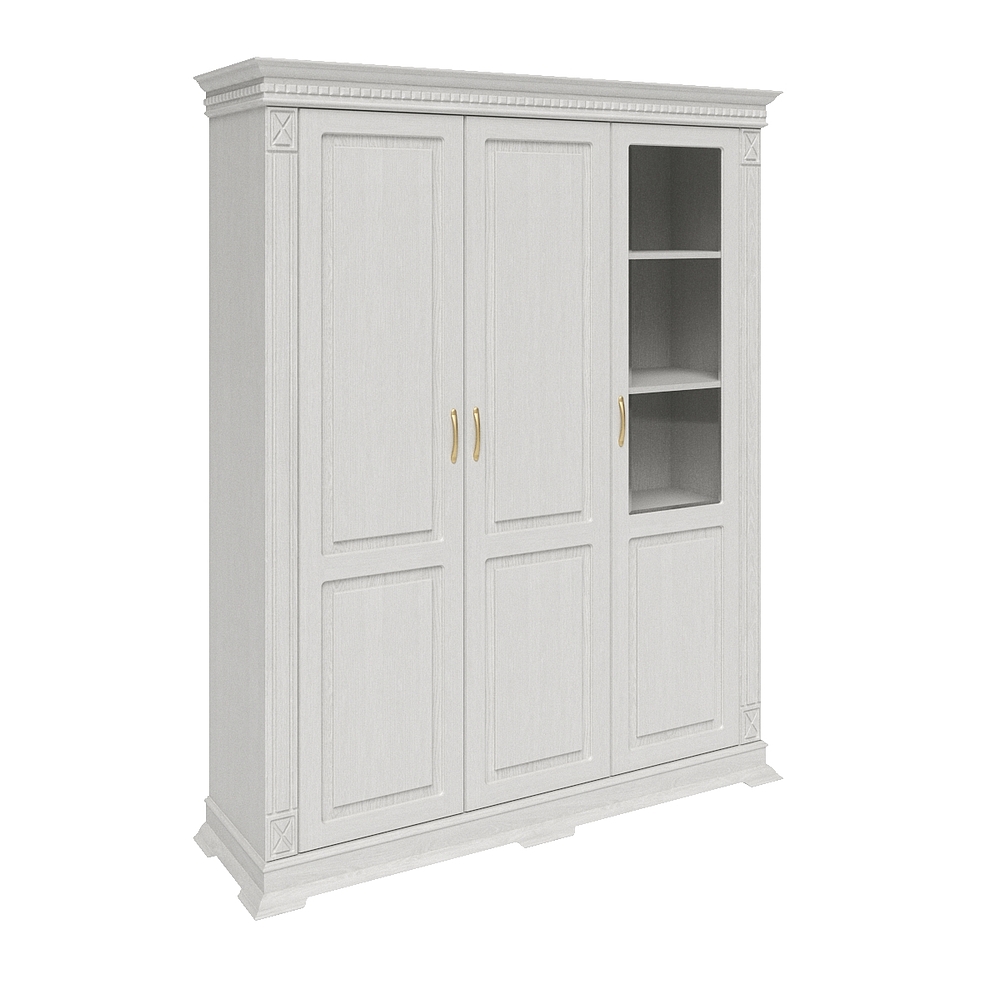 Шкаф "Верди-Люкс 3" П 487.44 слоновая кость