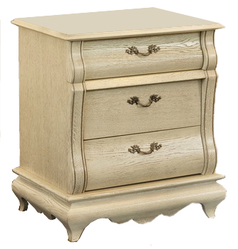 Тумба прикроватная "Оскар" белая эмаль с темной патиной.В НАЛИЧИИ.