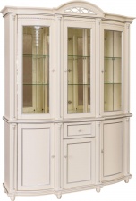 Шкаф комбинированный 3д «Валенсия Классик» П3.0589.0.03 (П244.11) античная темпера с серебром