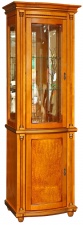 Шкаф с витриной "Валенсия" 1з янтарь