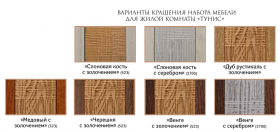 Кабинет «Тунис» венге с золочением