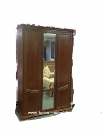 Шкаф трехдверный "Лика" медовый дуб с золотой патиной .В НАЛИЧИИ.