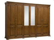 Шкаф шестидверный "Верди-Люкс" лесной орех