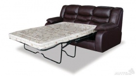 Трехместный  диван-кровать Манчестер (натуральная кожа)
