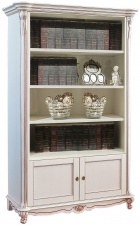 Стеллаж 2д «Алези» П1.350.0.24 (П350.24) слоновая кость с золочением Стеллаж 2д «Алези» П1.350.0.24 (П350.24) слоновая кость с золочением