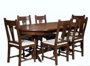 Стол обеденный "Викинг 4М" орех темный