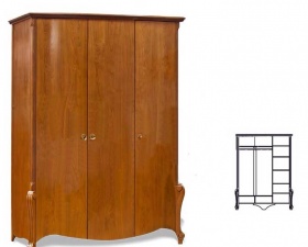 Шкаф трехдверный "Луиза" коньяк.В НАЛИЧИИ.
