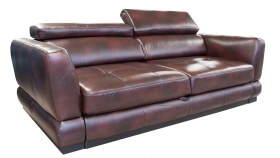Трехместный  диван-кровать Мишель (натуральная кожа)