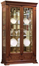 Шкаф с витриной "Верди-Люкс 2з" (мореный дуб)