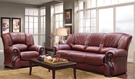 Трехместный  диван-кровать Бостон (натуральная кожа)