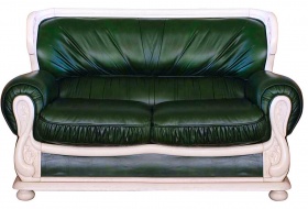 Двухместный кожаный диван-кровать Оксфорд