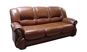 Трехместный  диван-кровать Бостон (натуральная кожа)