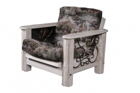 Кресло "Викинг 02" с мягким элементом (браш)