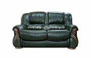 Двухместный кожаный диван-кровать Бостон