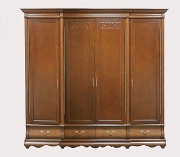 Шкаф четырехдверный "Оскар" орех без зеркал Шкаф четырехдверный "Оскар" орех без зеркал