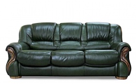 Трехместный  диван-кровать Бостон (натуральная кожа)