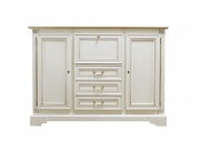 Тумба "Полонез 22" белая эмаль с золотом