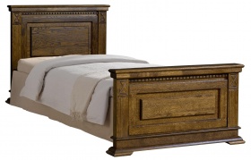 Кровать односпальная "Верди-Люкс" мореный дуб (черешня) Кровать односпальная "Верди-Люкс" мореный дуб (черешня)