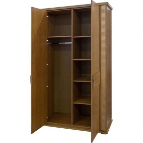 Шкаф двухдверный "Тунис" медовый с золочением