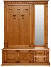 Тумба "Верди-Люкс" с вешалкой и зеркалом П433.04z