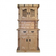 Буфет "Государь 2" с элементами ковки лак прозрачный Буфет "Государь 2" с элементами ковки лак прозрачный