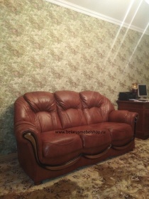 Трехместный  диван Дельта (натуральная кожа)