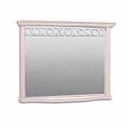 Зеркало Оскар (большое) белая эмаль с темной патиной.В НАЛИЧИИ.