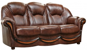 Трехместный  диван Дельта (натуральная кожа)