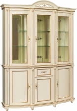 Шкаф комбинированный 3д «Валенсия Классик» П3.0589.0.03 (П244.11) античная темпера с золотом Шкаф комбинированный 3д «Валенсия Классик» П3.0589.0.03 (П244.11) античная темпера с золотом