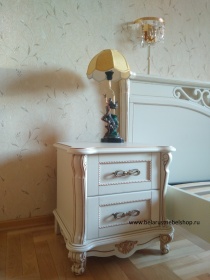 Тумба прикроватная "Алези" слоновая кость