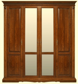 Шкаф четырехдверный "Милана" мореный дуб.В НАЛИЧИИ.