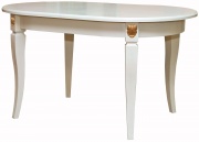 Стол "Милана 10А" П 313.08 слоновая кость с золочением